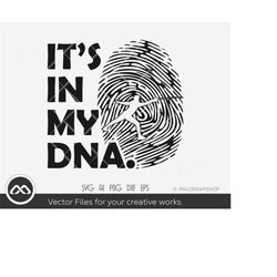 fencing svg it's in my dna - fencing svg, fencing sword, silhouette, clipart, fencing vector, fencing print