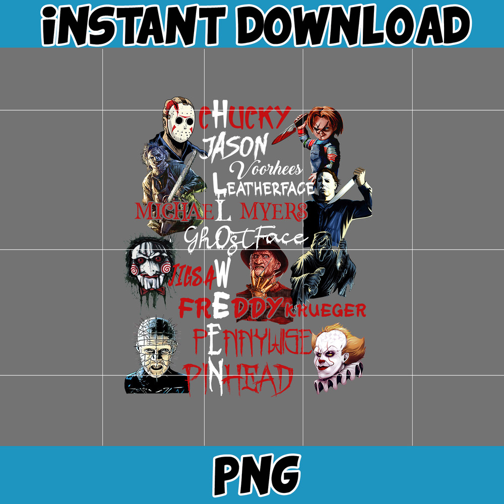 Horror Characters Png, Horror Friends, Halloween Movie Character Png, Horror Killer Halloween Png, Michael Myers Png, Jason Voorhees Png (10).jpg