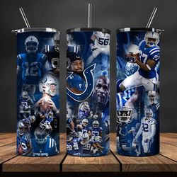 Colts Sports Tumbler, 32 Team Football Tumbler Png Design, Nfl Tumbler Wrap 15