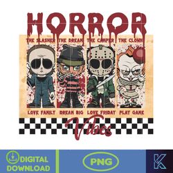 Retro Horror Characters PNG ,Designs Horror Movie Png , Retro Halloween Horror Movie PNG (25)