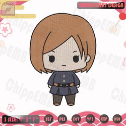 nobara kugisaki embroidery design, jujutsu kaisen embroidery design, anime embroidery design, machine embroidery designs