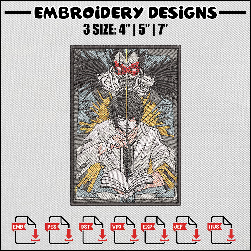 Yagami frame embroidery design