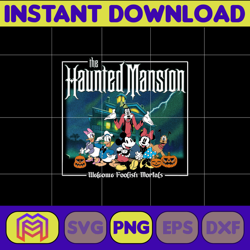 Haunted Mansion Png, Mickey Minnie Haunted Mansion Png, Mickeys Not So Scary, Spooky Halloween, Halloween Png (8).jpg