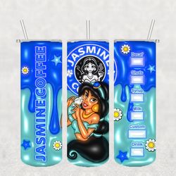 jasmie princess disney png, 3d tumbler wrap, straight tumbler png design 20oz/ 30oz tumbler png file instant download