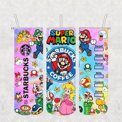 mario disney png, 3d tumbler wrap, straight tumbler png design 20oz/ 30oz tumbler png file instant download