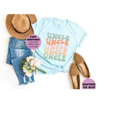 retro uncle shirt, retro family uncle tee, fathers day gift, cool gift for best uncle, uncle shirt, groovy uncle shirt,