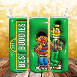 best buddies tumbler png, 3d tumbler wrap, straight tumbler png design 20oz/ 30oz tumbler png file instant download