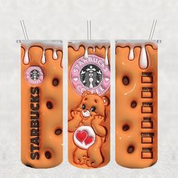 care bears disney png, 3d tumbler wrap, straight tumbler png design 20oz/ 30oz tumbler png file instant download
