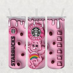 care bears disney png, 3d tumbler wrap, straight tumbler png design 20oz/ 30oz tumbler png file instant download