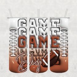 game nlf png, 3d tumbler wrap, straight tumbler png design 20oz/ 30oz tumbler png file instant download