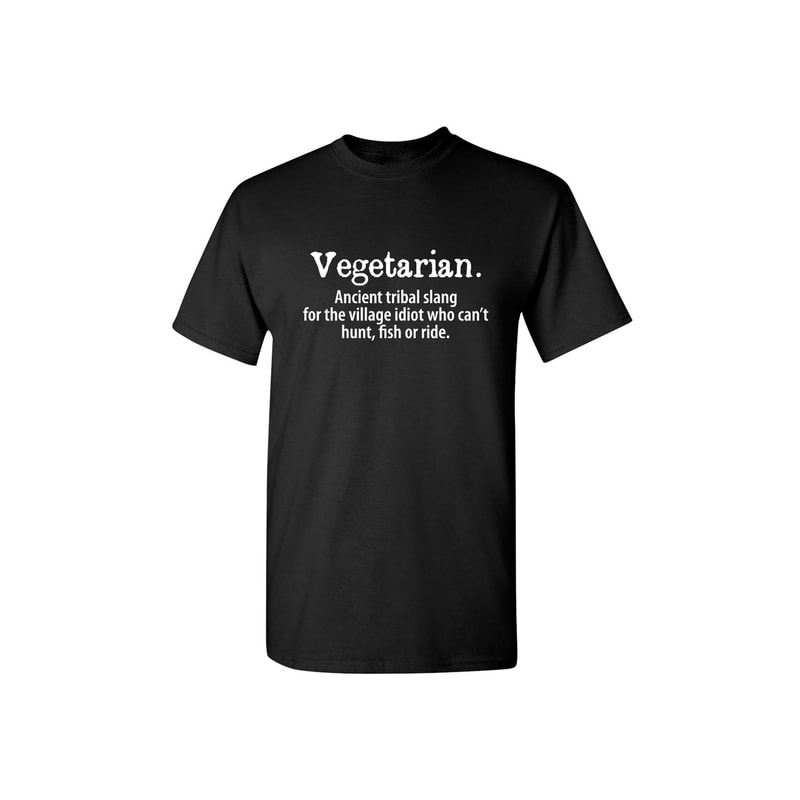 Vegetarian Funny T-Shirt Gift Novelty Crazy Fun Kids Men Womens Funny Humor T Shirts.jpg