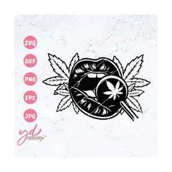 sexy lips biting weed candy svg | weed svg | sexy lips svg | high as the moon | weed joint marijuana cannabis svg | smok