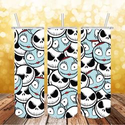 jack skellington png, 3d tumbler wrap, straight tumbler png design 20oz/ 30oz tumbler png file instant download
