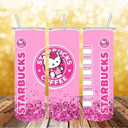 hello kitty png, 3d tumbler wrap, straight tumbler png design 20oz/ 30oz tumbler png file instant download
