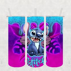 stitch disney png, 3d tumbler wrap, straight tumbler png design 20oz/ 30oz tumbler png file instant download