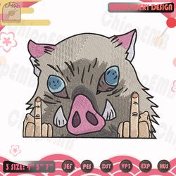 hashibira inosuke embroidery design, demon slayer embroidery design, anime embroidery design, machine embroidery designs