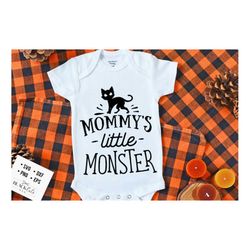 mommy's little monster svg, halloween svg, happy halloween svg, witch svg