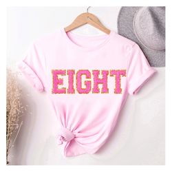 8th birthday sweatshirt girl, eight birthday shirt, 8th birthday girl, eighth birthday tshirt, 8 year old birthday lette