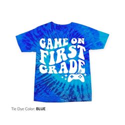 back to school shirt boy,, kids first grade shirt, boys first day of preschool first grade game on