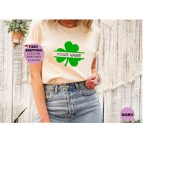 custom st patrick's day, custom shamrock shirt, personalized lucky shamrock shirt, st. patrick's day shirt, st patty's d