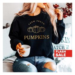 pumpkin sweatshirt, fall crewneck, cute pumpkin patch shirt plus size