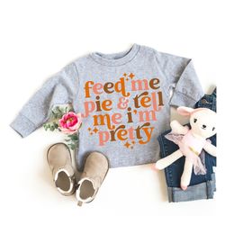 funny thanksgiving shirt girls, baby girl thanksgiving outfit, fall shirt, halloween sweatshirt for kids