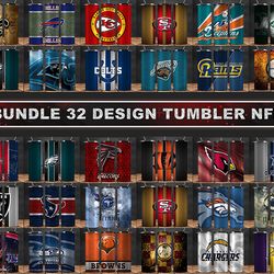 NFL Bundle Tumbler Wrap , NFL Png, NF Tumbler Png,NFL 20 oz Skinny Tumbler Designs 12