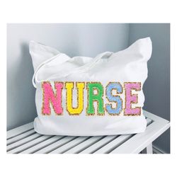 nurse tote bag, nurse gift, back to school gift for school nurse bag, personalized nurse gift