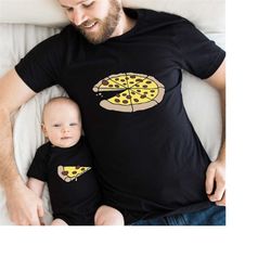 Pizza and slice shirt  Dad and Baby matching tee  Fathers day matching outfit  Baby shower gift  Pizza Shirt  Baby suit