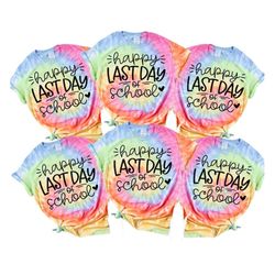 happy last day of school tshirt for teacher, last day of school gift for teacher appreciation, end of year teacher shirt