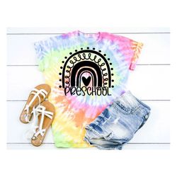 preschool teacher shirt - teacher appreciation gift, girls preschool shirt, rainbow teacher shirts back to school shirt