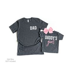 gift for dad from daughter, father daughter matching shirts, dad and baby, daddys girl dad shirt, christmas dad gift