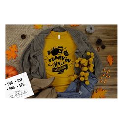 pumpkin spice everything svg, pumpkin spice svg, autumn svg, fall svg, autumn svg design