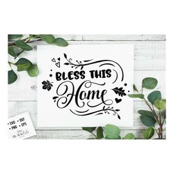bless this home svg, thanksgiving svg, autumn svg, fall svg, autumn svg design, gratitude svg,