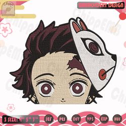 kamado tanjiro embroidery design, demon slayer embroidery design, anime embroidery design, machine embroidery designs