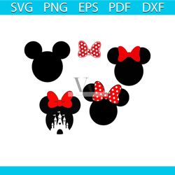 cute disney minnie mouse bow svg, disney svg, minnie mouse svg, minnie mouse bundle svg, minnie mouse castle svg, minnie