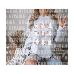 flower ghost sweatshirt - halloween sweatshirt - flower ghost - halloween - halloween crewneck - retro ghost - floral ha