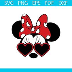 minnie mouse bow wear glasses svg, disney svg, minnie mouse svg, minnie mouse disney svg, minnie mouse red bow svg, minn
