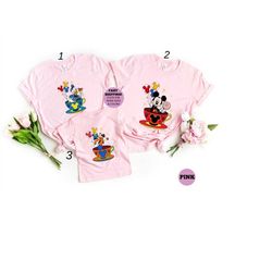 mickey and friends shirt, disney teacup shirt, disney character teacup shirt, mickey balloon shirt, disney vacation shir