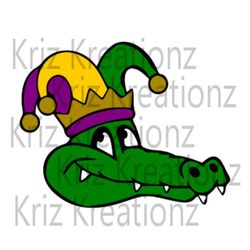 Alligator Head - Mardi Gras SVG Cut File
