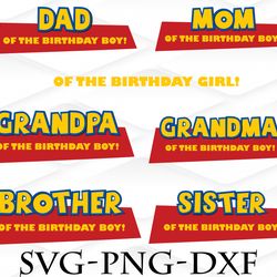 toy story birthday svg, toy story bundle svg, png, dxf, pdf, jpg,...