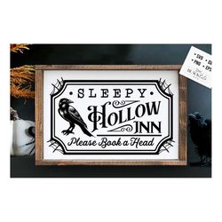 Sleepy Hollow farmhouse svg, Sleepy Hollow svg, Farmhouse Halloween SVG, Rustic Halloween svg, Farmhouse Halloween sign