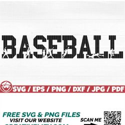 baseball logo svg/eps/png/dxf/jpg/pdf, baseball silhouette, baseball commercial, sport svg, fitness png, baseball bat sv
