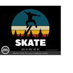retro skateboard svg skater - skateboarding svg, kateboard svg, skater svg, skateboarder svg, skateboard clipart, skatin