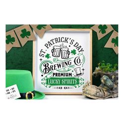 st patricks day brewing co svg, st patrick svg, st patricks day svg, st patrick's day svg, st patricks svg, shamrock svg
