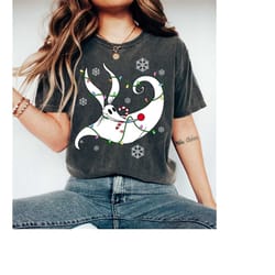 disney the nightmare before christmas zero christmas lights t-shirt, zero dog xmas shirt, jack skellington, disneyland c