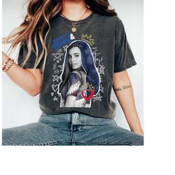 disney descendants 2 evie collage t-shirt, descendants shirt, magic kingdom shirt, disneyland family matching shirts, di