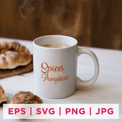 spices whatever pumpkins fall sticker design