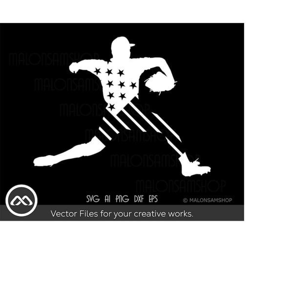 Baseball SVG Pitcher American Flag - baseball svg, softball | Inspire ...