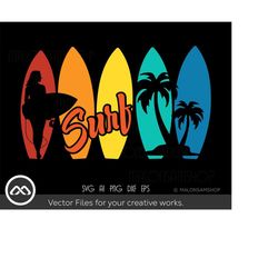 surfing svg surfer beach - surfing svg, surf svg, summer svg, beach svg, surfing clipart, dxf
